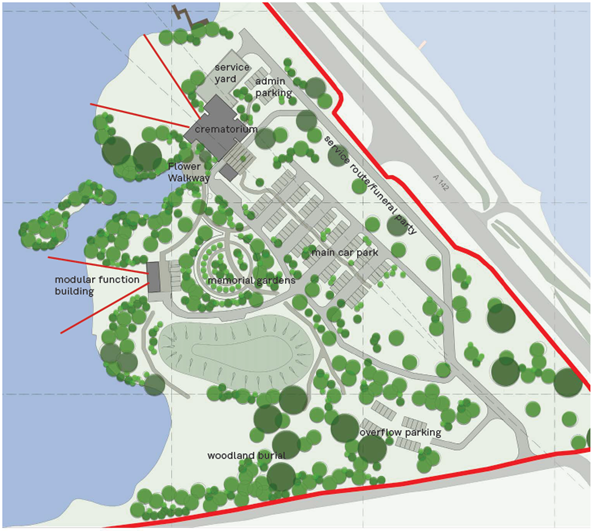 Bereavement centre map