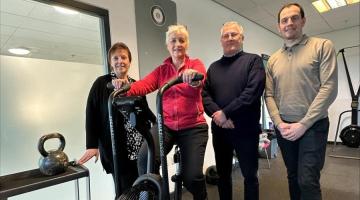 Julia on bike at Littleport Leisure